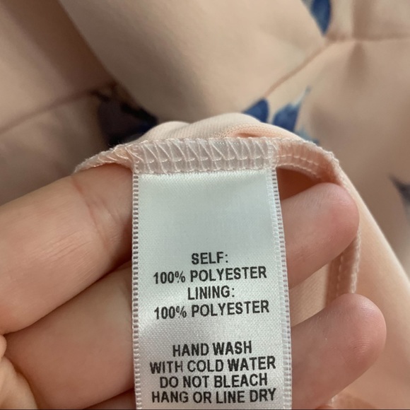 Lulu’s Garden Walk Blush Pink Floral Print Lace-Up Skater Dress - Picture 9 of 12